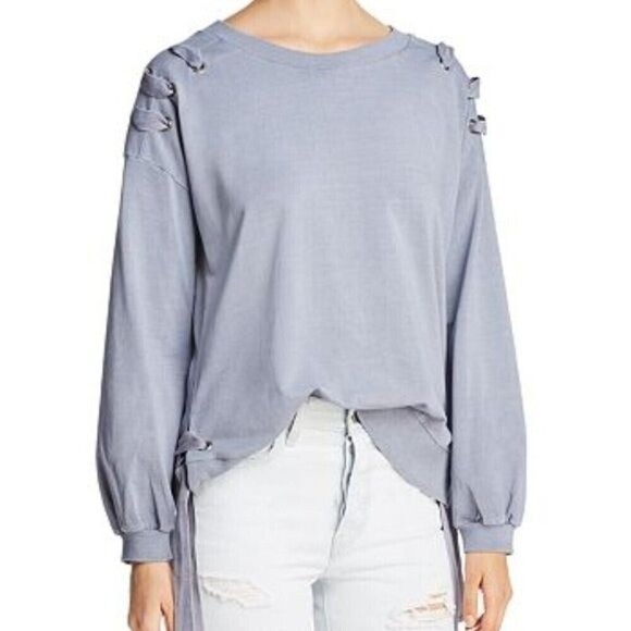 BILLY T Lace Up Sweatshirt  - Picture 1 of 11